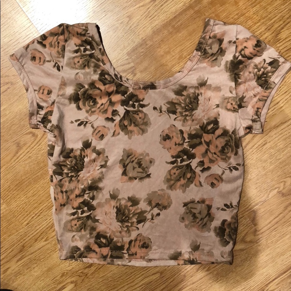 Floral Crop Top - Picture 2 of 2